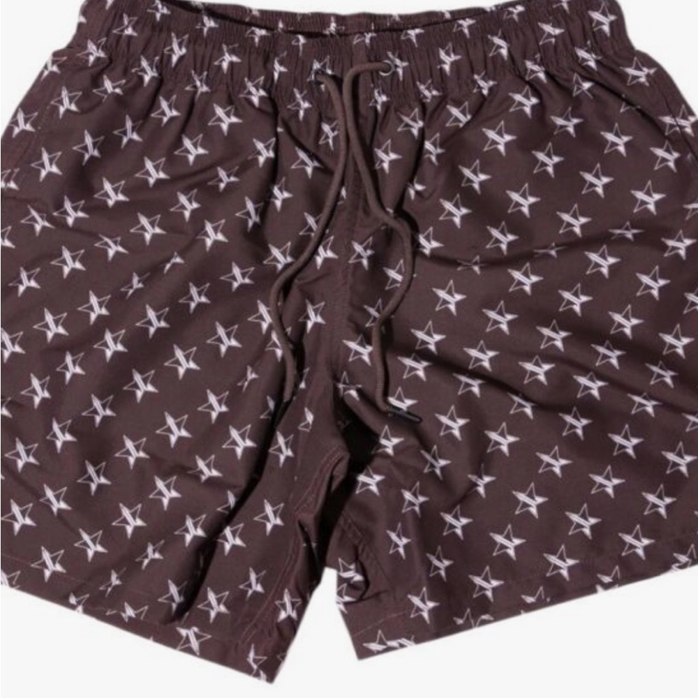 Brand New Jeffree Star Chocolate Swim Shorts SMALL Trunks Unisex #14